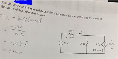 Solved The Circuit Shown In Figure Below Contains A Chegg