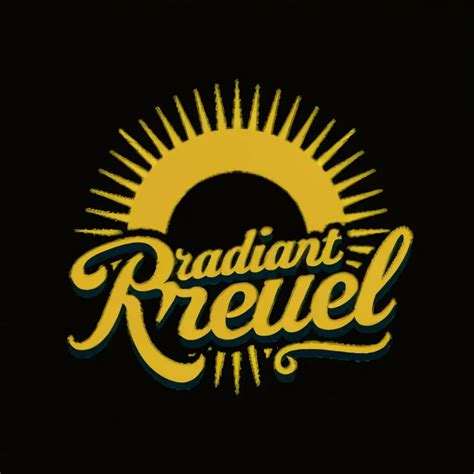 logo design  radiantrevel majestic sun king emblem  typography