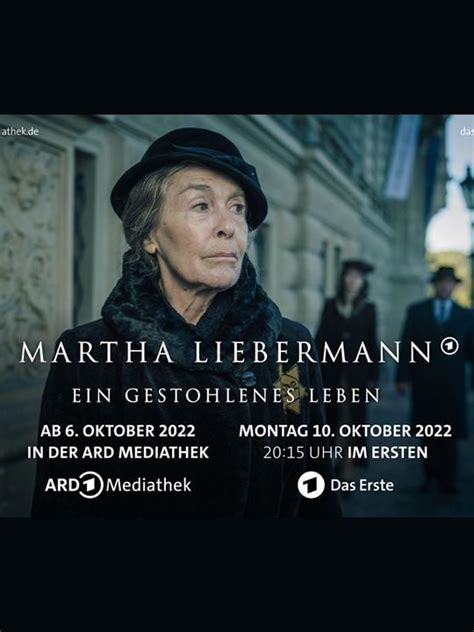 Poster Zum Film Martha Liebermann Ein Gestohlenes Leben Bild 1 Auf