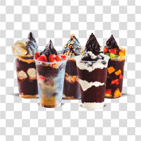 Copos açaí recheados Png Baixar Imagens em PNG