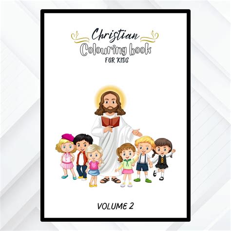 Christian Coloring Book for Kids Vol.2 Bible Verse Worksheets - Etsy