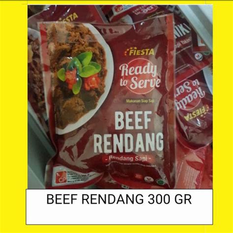 Jual Fiesta Ready To Serve Beef Rendang 300 Gr Daging Sapi Rendang