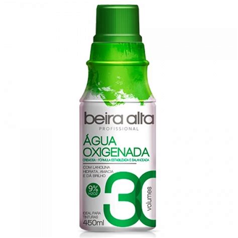 Agua Oxigenada Cremosa 30 Volumes Beira Alta 450ml Shopee Brasil