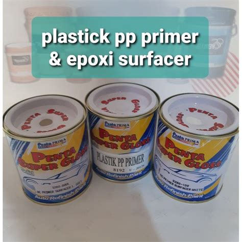 Jual CAT DASAR PENTA PP PLASTIK PRIMER PRIMER SURFACER WHITE PRIMER