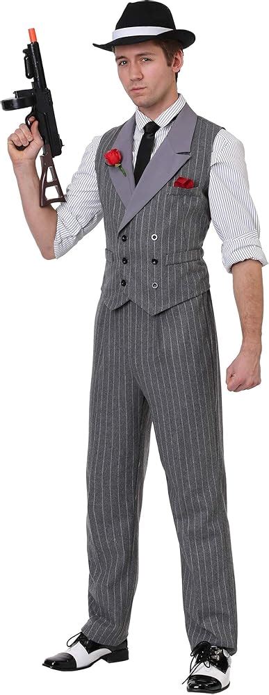 Mens Ruthless Gangster Costume Adult 1920s Mobster Costume X Small