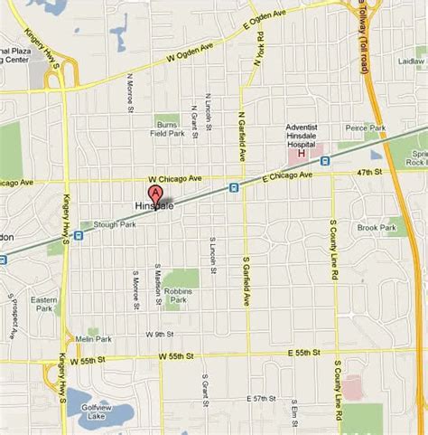 Map Of Hinsdale Il - Zorah Kiersten