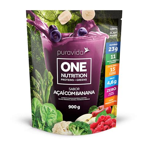 ONE VEGAN NUTRITION 900G PURA VIDA AÇAI BANANA Mugo Suplementos