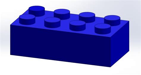 Lego Brick (2x4) - STL, SOLIDWORKS - 3D CAD model - GrabCAD