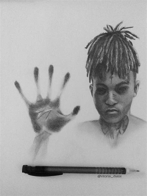 Llj Xxxtentacion Art By Vitoria Diasx Desenhos Desenhista Realismo