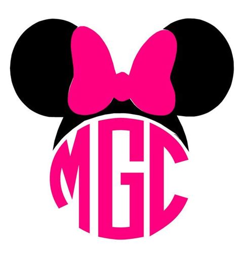 Minnie Mouse Monogram SVG