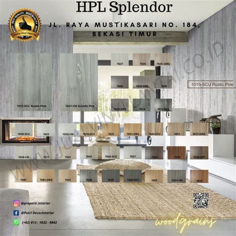 Jual Hpl Splendor Woodgrain Premium We Finishing Furniture Jakarta