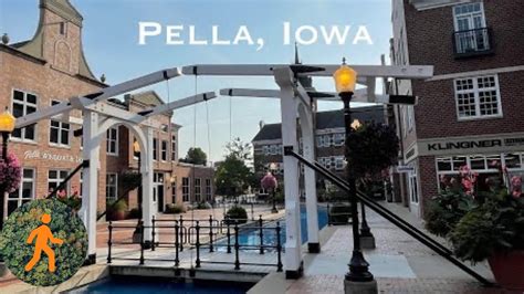 Pella Iowa Historic Downtown Virtual Walk K Slow Tv Youtube