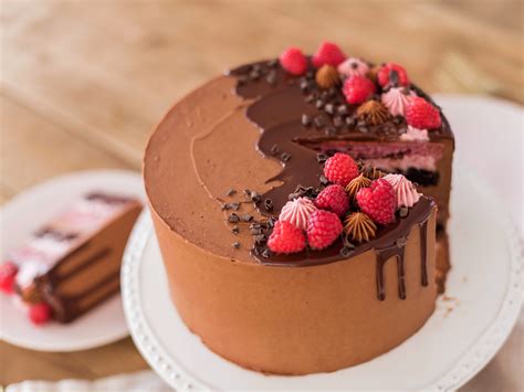 Raspberry Chocolate Truffle Cake With Chocolate Ganache Cake By Courtney