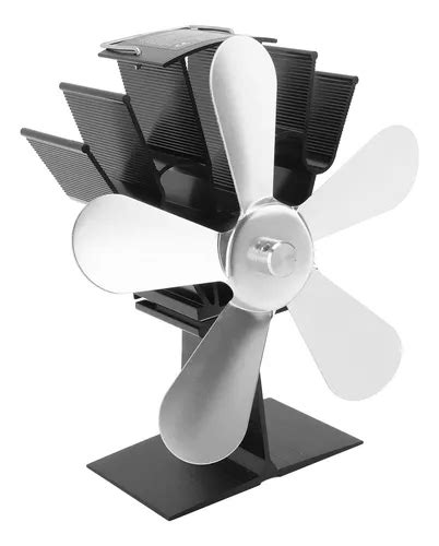 5 Blades Heat Powered Stove Fan Wood Fireplace MercadoLibre