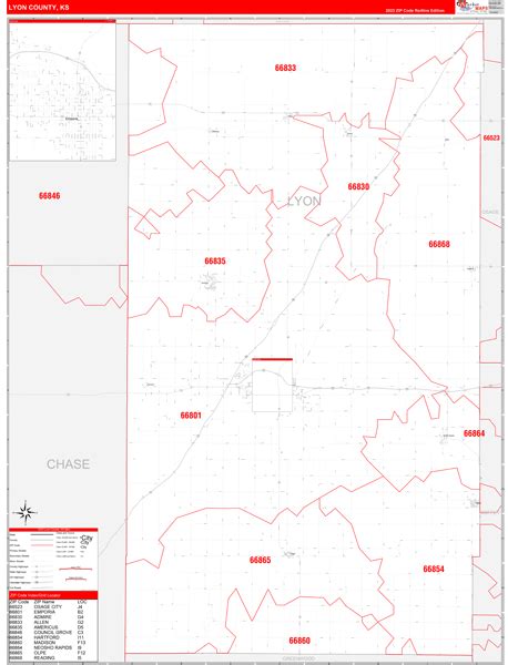 Maps Of Lyon County Kansas