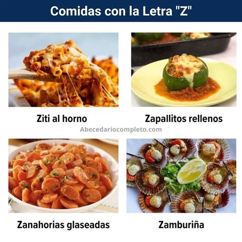 Comidas Con La Letra Z 】 ¿cuántas Conoces