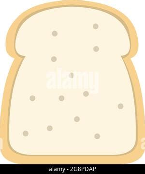 Slice Of Bread Cartoon Vector Illustration Stock Vector Image Art