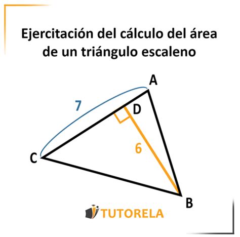 Área del triángulo escaleno Tutorela