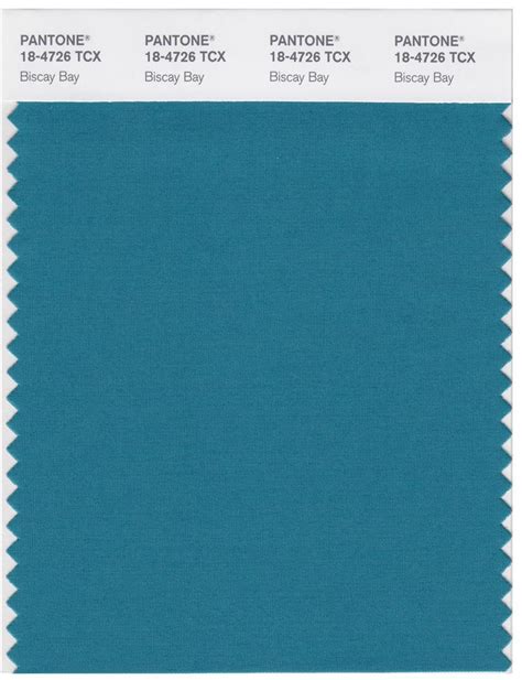 Pantone Smart 18 4726 Tcx Color Swatch Card Biscay Bay Magazine