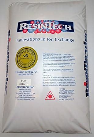 ResinTech CG10 Na Premium Water Softener Ion Exchange Cation Resin 10