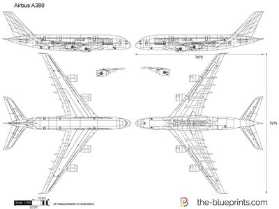 Airbus A380 | Tool design, Blueprints, Vector drawing