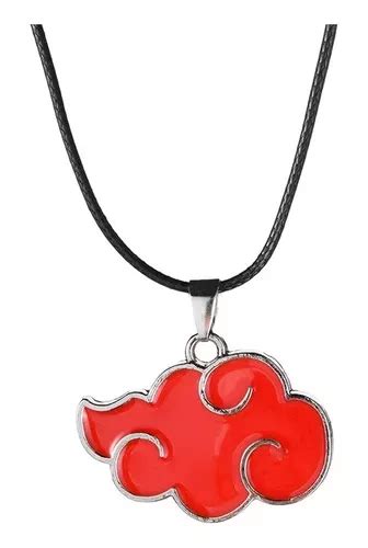 Colar Akatsuki Pendant Cloud Red Konoha Anime Hot Parcelamento Sem Juros