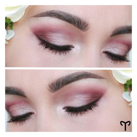 Easy Make Up Dark Red And Shadow Pink Makeup Trucco Occhi