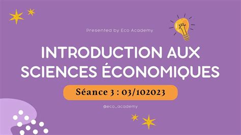 Introduction aux sciences économiques S1 séance 3 L élasticité Prix