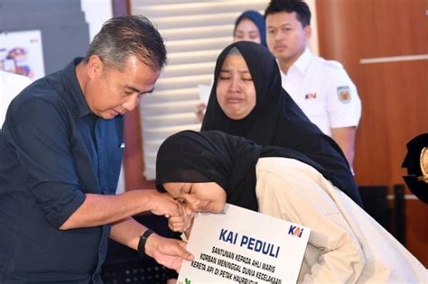 Pt Kai Dan Jasa Raharja Berikan Santunan Pada Korban Kecelakaan Ka