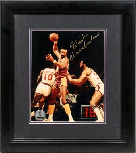 Wilt Chamberlain Autographed Color Photograph