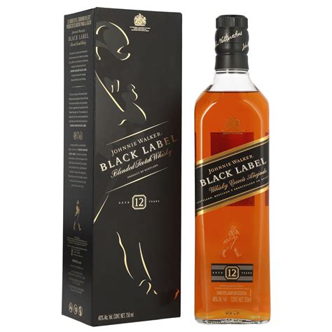 Whisky Johnnie Walker Black Label 12 Años 750 Ml 1989 Bodegas Alianza