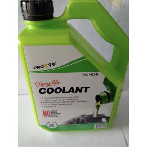 Pro 99 Radiator Coolant 2liters Long Life Green Lazada PH