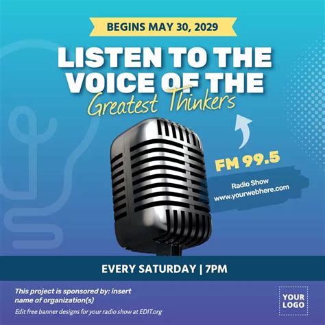 Radio Show Flyer Templates To Customize Online