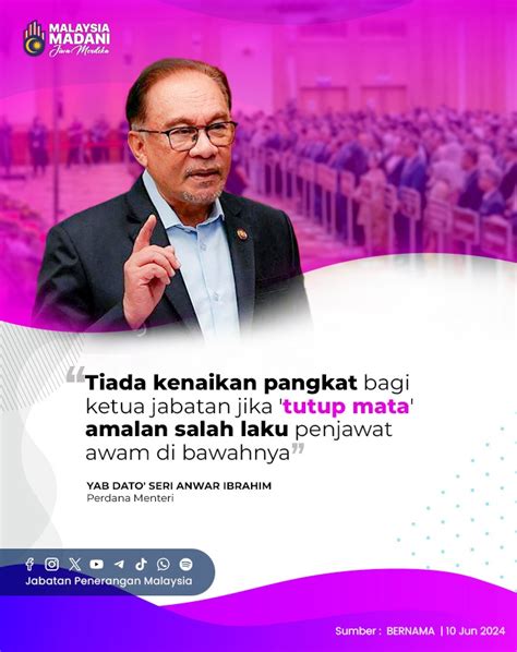 Tiada Kenaikan Pangkat Bagi Ketua Jabatan Jika Tutup Mata Amalan Salah