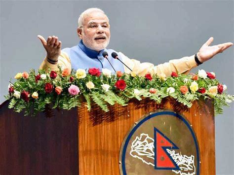 Modi During Official Welcome Ceremony In Nepal Pm Narendra Modi In