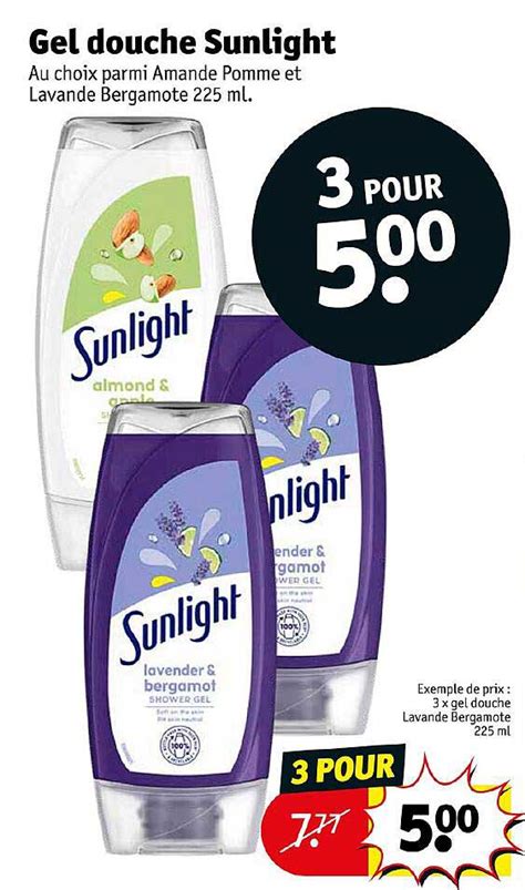 Promo Gel Douche Sunlight Chez Kruidvat Icatalogue Fr