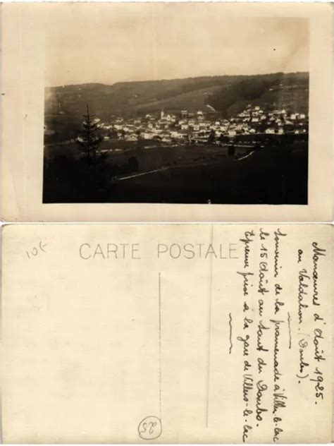 Cpa Ak Carte Photo Manoeuvres D Aout Gare De Villers Le Lac