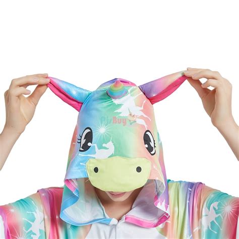 Rainbow Unicorn Onesie Pajamas Short Sleeve