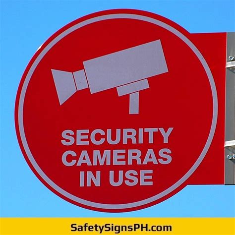 Security & CCTV Signs - SafetySignsPH.com Philippines