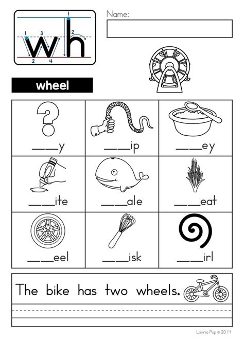 Wh Worksheets for Kindergarten Free Digraph Wh Phonics Word Work ...