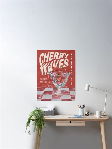 "Deftones "Cherry Waves" Poster" Poster for Sale by lyndsay-jpg | Redbubble