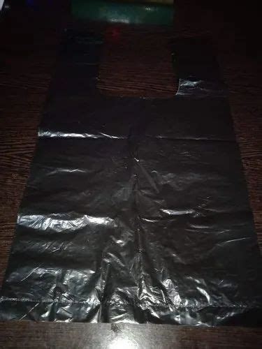 Black Plain Transparent Ldpe Polythene Carry Bag For Grocery