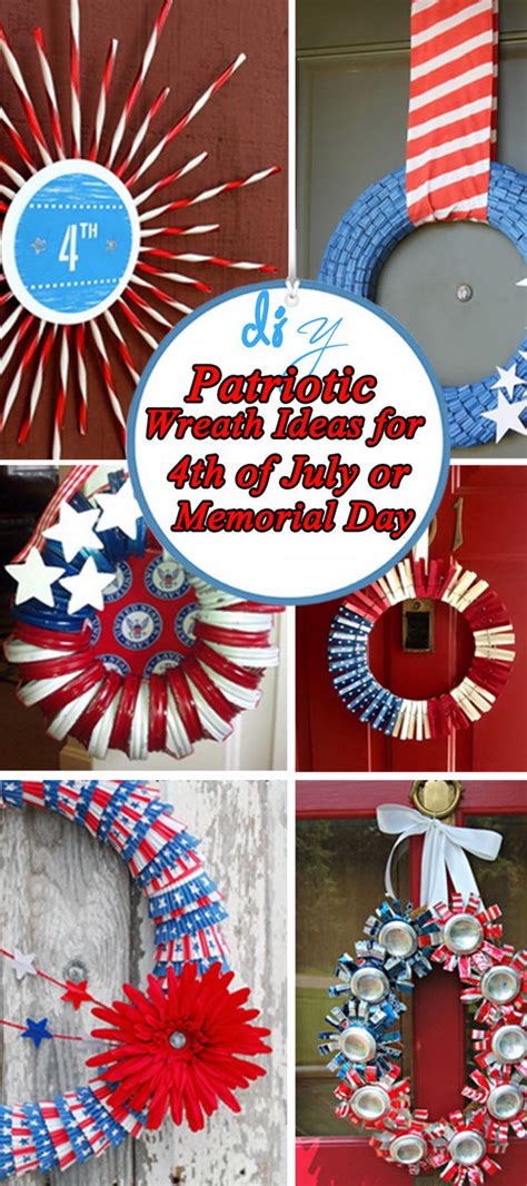 DIY Patriotic Wreath Ideas For 4th Of July Or Memorial Day Hative