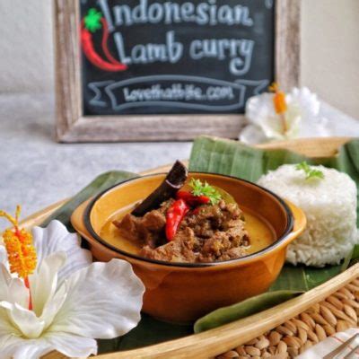 Indonesian Lamb Curry Gulai Kambing Lovethatbite