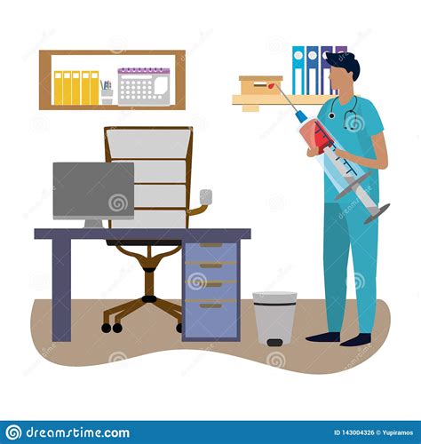 Historieta M Dica De La Atenci N Sanitaria Ilustraci N Del Vector