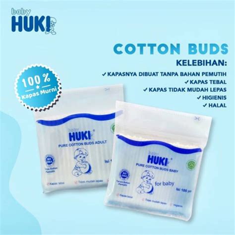 Jual GOBABYSHOP BABY HUKI PURE COTTON BUD ZAK EF ISI 100 PCS Indonesia