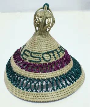 Mokorotlo Lesotho Etnic Straw Hat,African Art And Crafts,Basotho Tribe ...