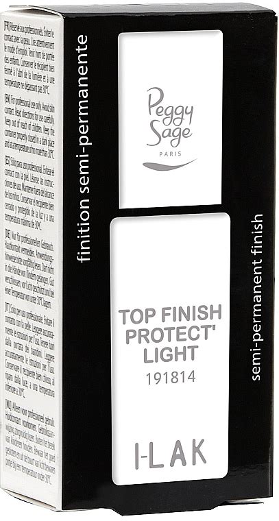 Peggy Sage Top Finish Protect Light I Lak Nail Top Coat Makeup Uk