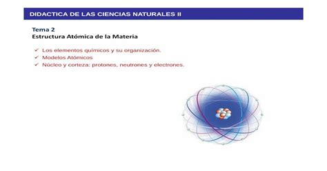 Tema 2 Estructura Atómica De La Materia Pdf Document