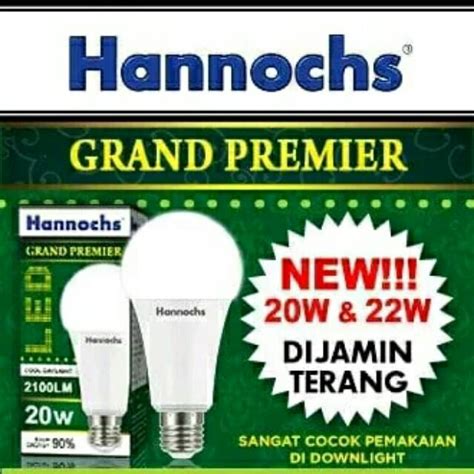 Jual Lampu Hannochs 20w Super Terang Hanoc 20 Watt 20watt Grand Premier